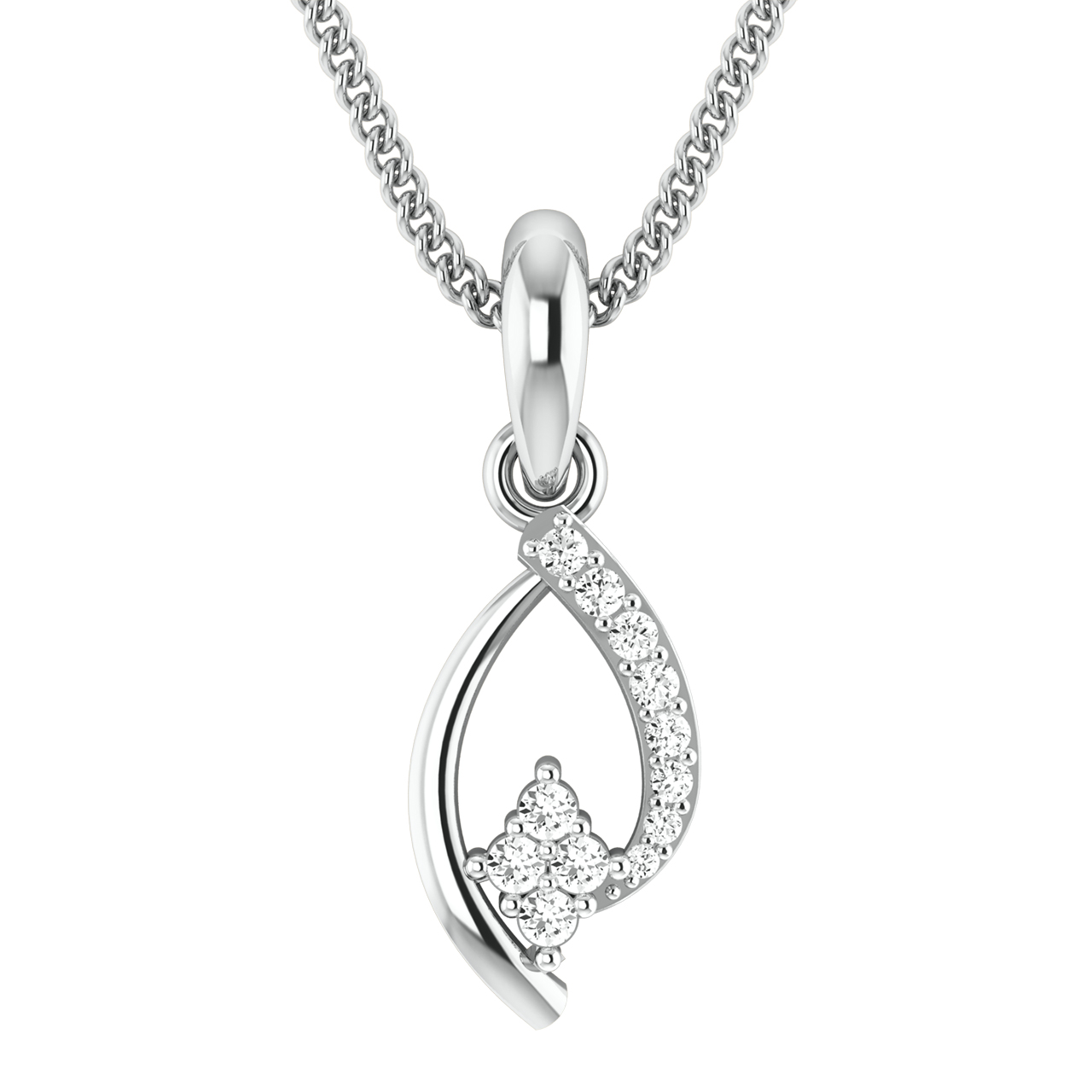 Jordyn Round Diamond Office Wear Pendant